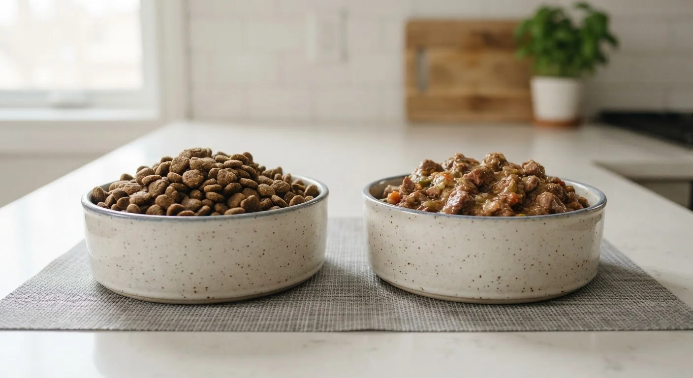Dry Kibble vs. Wet Food: Nutritional Trade-Offs for Dogs and Cats