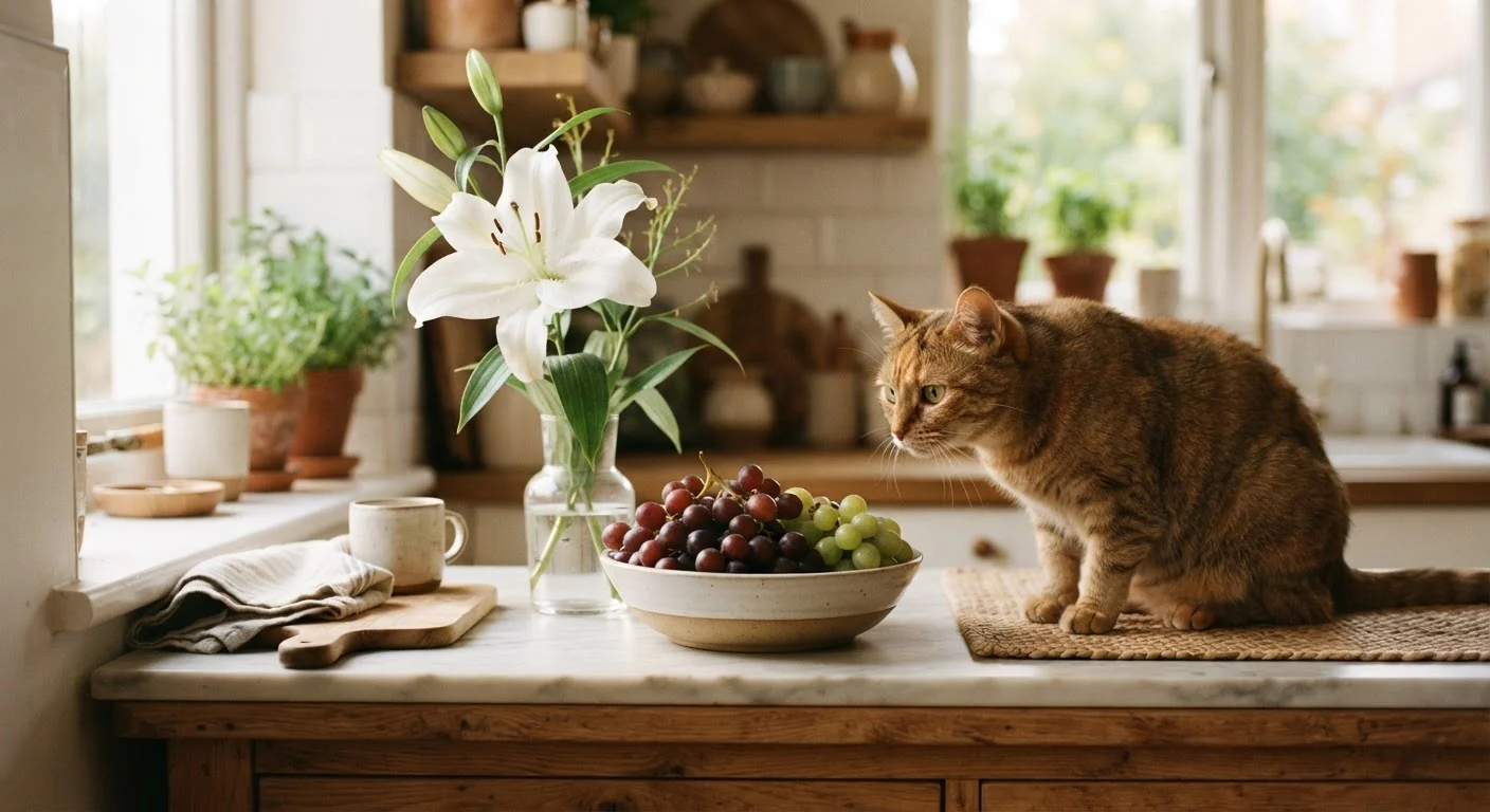 Household Plants and Foods That Are Toxic to Pets