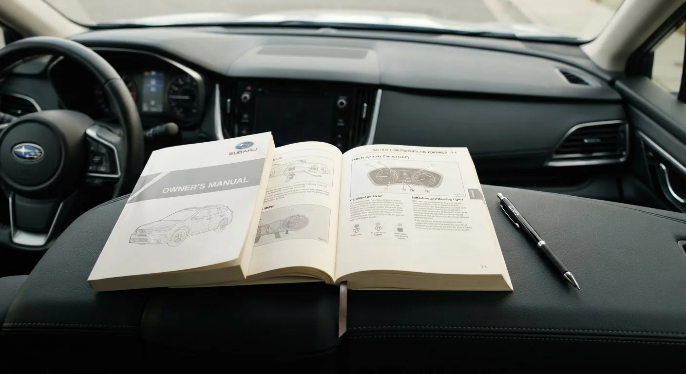 Keeping Up with Your Owner's Manual Maintenance Schedule