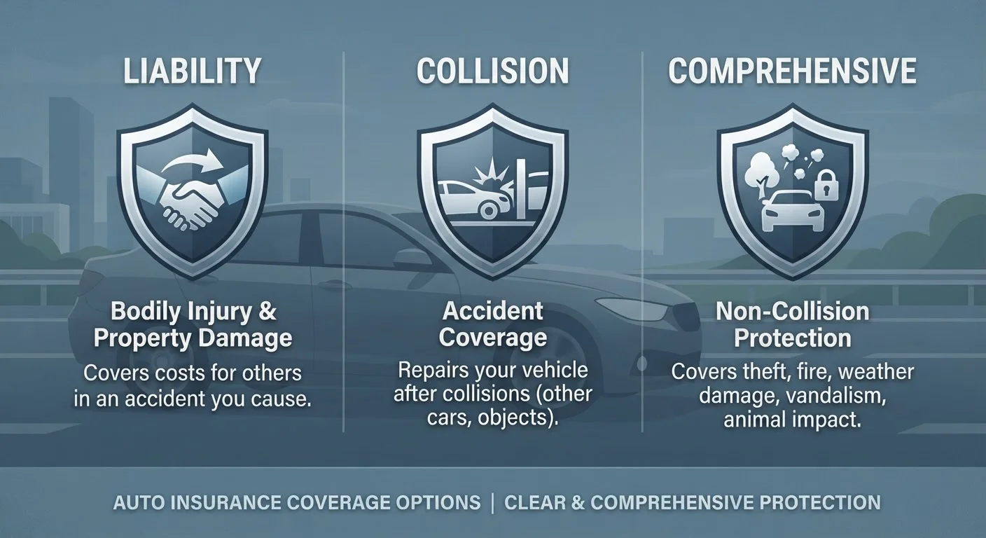 Liability, Collision, and Comprehensive: What Each Coverage Type Actually Covers