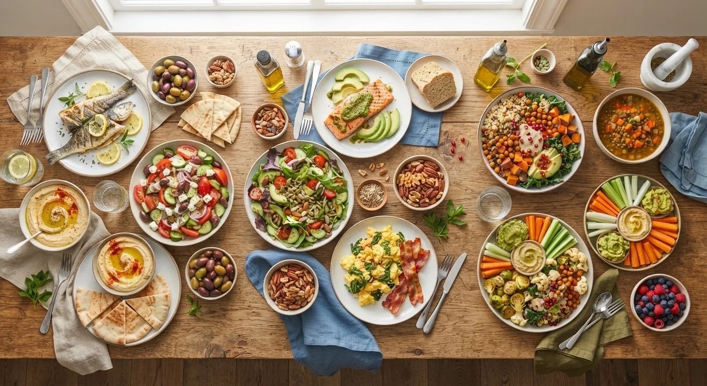 Popular Diet Trends Put Side by Side: Mediterranean, Keto, and Plant-Based
